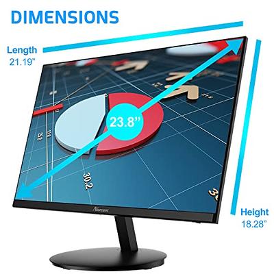 KOORUI 24 Inch Computer Monitor Full HD 1920 x 1080p VA Display 75Hz 3000:1  Contrast Ratio with HDMI, VGA, Frameless, 75 x 75 mm VESA Mountable