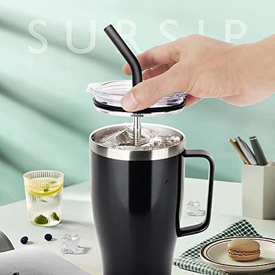 Insulated Stainless Steel Coffee Cup, Saucer