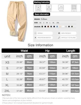 Gihuo Men's Sherpa Lined Athletic Sweatpants Winter Warm Track Pants