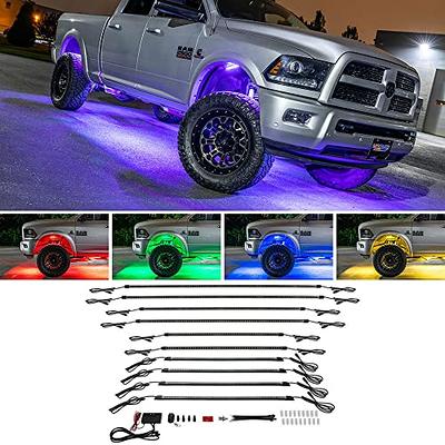 LEDGlow 6pc Multi-Color Slimline LED Truck Underbody Underglow Accent Neon  Lighting Kit & 4pc Wheel Well Fender Lights - 10 Solid Colors - 13 Unique  Patterns - Includes Control Box & Remote - Yahoo Shopping