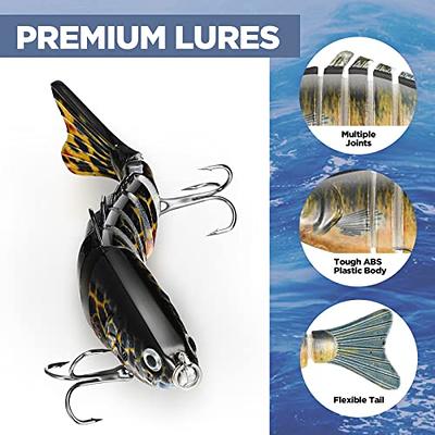 16 Pcs Fishing Lures for Bass Trout Perch Freshwater Trout Perch