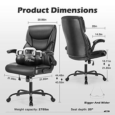 BestEra Office Chair, Big and Tall Office Chair Executive Office Chair with Foot  Rest Ergonomic Office Chair Home Office Desk Chairs Reclining High Back  Leather Chair with Lumbar Support (Black) - Yahoo