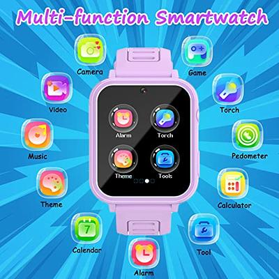 Kids Smart Watch Girls Gifts for Age 5-12, 24 Puzzle Games HD