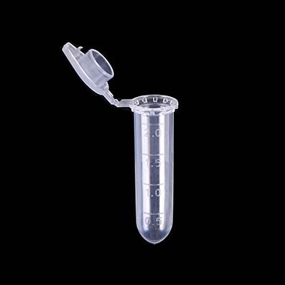 2ml Microcentrifuge Tubes with Snap Cap, Polypropylene Graduated, 500 Pcs  Sterilized Clear Plastic Small Vials with Caps for Sample Storage Without  Leakage - Yahoo Shopping