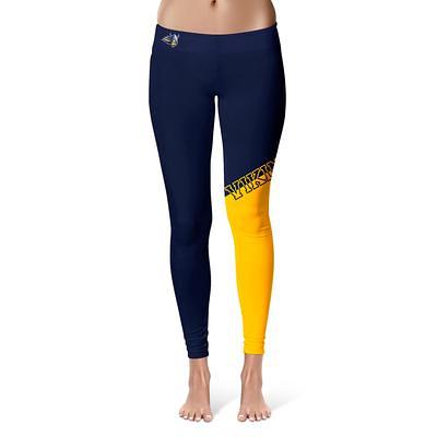 Women's Navy Marquette Golden Eagles Plus Size Solid Yoga