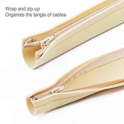 Cable Management Organizer Zipper Cord Wire Cover Hider Sleeves For Desk PC  TV