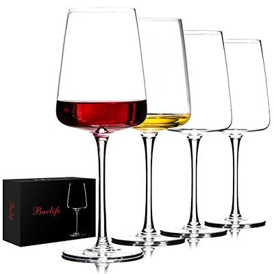 BENECREAT 20 Flat Round Clear Wine Glass Name Charms, Acrylic Wine