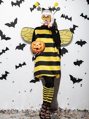 AOTHSO 7 Pack Halloween Women Bee Costume Set Bumble Bee Wings