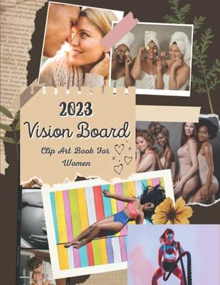  Vision Board Clip Art Book for Black Women: Create