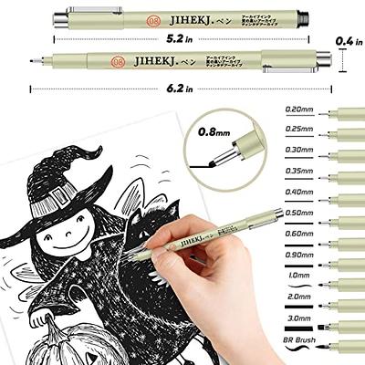 Needle Drawing Pen Micro Line Pens 8 Size Fineliner Ink Pens Black Drawing  Pens Waterproof Precision Ink Multiliner Pens Manga Pens For Artist  Illustration Calligraphy Sketching Technical Drawing - Arts, Crafts 