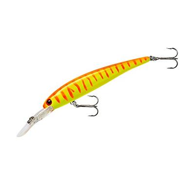  BANDIT LURES Multi-Species Minnow Jerkbait Glowing Fishing  Lure, Fishing Accessories, Excellent for Bass and Walleye, 4 5/8, 3/4 oz,  Chrome/Green/Blue/Purple : Sports & Outdoors