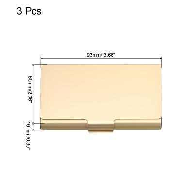 3Pcs Business Card Holder Aluminum Metal Professional Pocket Card Case - 93  x 60 x 10 mm - Yahoo Shopping