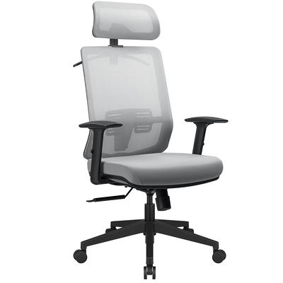 Mainstays Ergonomic Office Chair with Adjustable Headrest, Black Fabric,  275 lb capacity