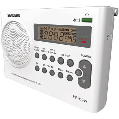 Sangean Portable AM/FM Radio, Black, WR22BK