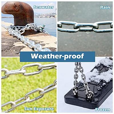 Stainless Steel Chain, Lsqurel 6.5ft 13ft Metal Chain Link Chain 5/32in  Light Duty Chain Utility Chain Jack Chain for Home Outdoor Camping Hanging  etc