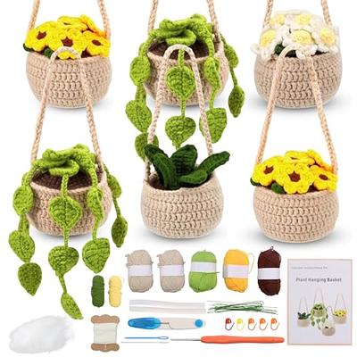 Uphome 3 Pack Embroidery Starter Kit for Beginners Stamped Cross Stitch Kits  with Cute Flowers and Plants Patterns with 1 Embroidery Hoop and Color  Threads for Adults Kids