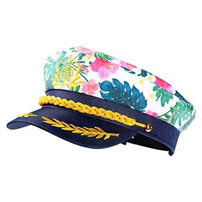 Sailor Hat and Scarf Set Navy Outfit Adjustable Boat Captain Hat
