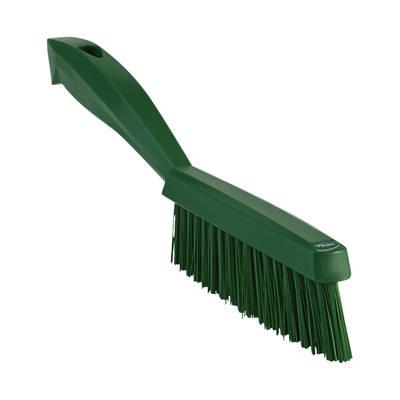 Vikan 41925 Short Handle Scrubbing Brush- Stiff, White