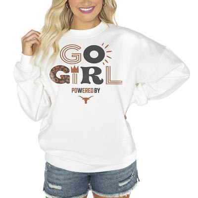 Women's Gameday Couture White George Mason Patriots It's a Vibe Classic  Fleece Crewneck Pullover Sweatshirt