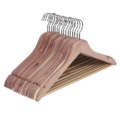 Only Hangers Walnut Wood Hangers 25-Pack WH500(25) - The Home Depot