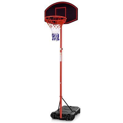 Costway 4.25-10FT Portable Adjustable Basketball Hoop System with