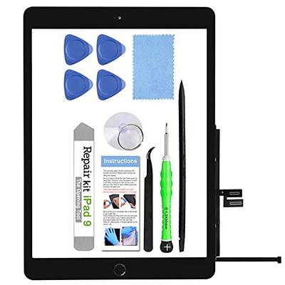 Black Touch Screen Digitizer+Button Replacement For iPad 9 10.2 2021 A2603  A2604