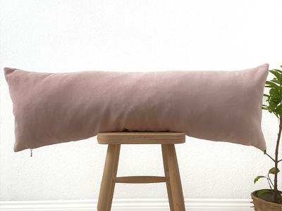 Extra Long Lumbar Black Antelope Pillow Cover