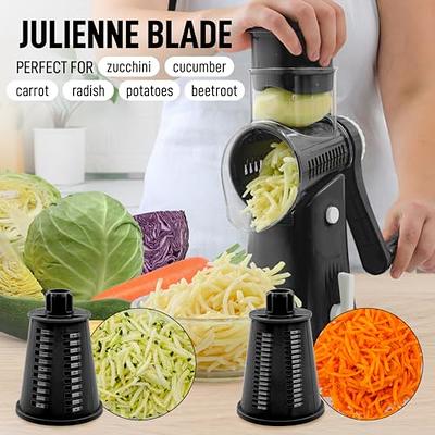 Rotary Cheese Grater with 5 Interchangeable Blades