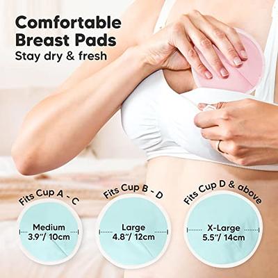 Reusable Organic Nursing Pads (Pastel Touch, Medium 3.9)