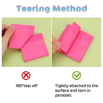  Post-it Sticky Notes Cube Pastel Colors Collection, Pack of 1  Pad, of 450 Sheets, 76 mm x 76 mm, Pink, White, Orange Colors - Self-stick  Notes For Note Taking, To