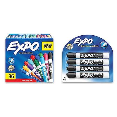  EXPO 80661 Low-Odor Dry Erase Markers, Chisel Tip