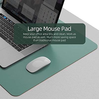 Desk Mat Large Protector Pad - Multifunctional Dual-Sided Office Desk  Pad,Smooth Surface Soft Mouse Pad, Waterproof Desk Mat for Desktop, Pu  Leather