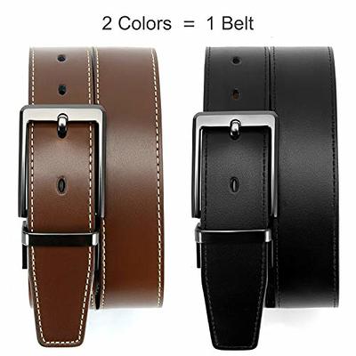 BULLIANT Men's Belt, Reversible Belt 1.25 For Mens Casual Golf