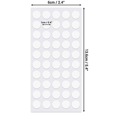 IFAMIO 500 Pieces Double-Sided Adhesive Dots 10mm/0.4 Clear Round Acrylic  Mounting Stickers No Traces Sticky Tacks Removable Glue Putty Tapes for
