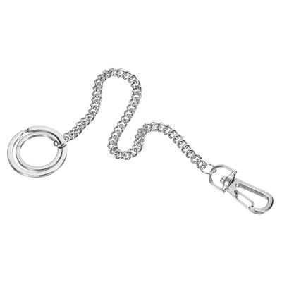 Unique Bargains Key Ring Chain Metal Lobster Swivel Clasp Silver