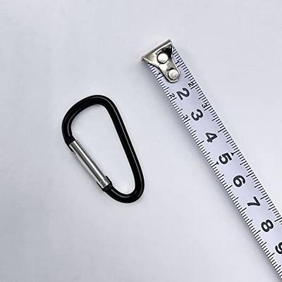 Aluminum Locking Carabiner Spring Clips Hook Keychain D Shape Buckle Pack