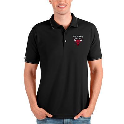 Men's Antigua Black Boise State Broncos Affluent Polo