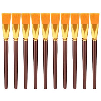  50 Pcs Flat Paint Brushes for Touch Up, Anezus Small Paint  Brushes for Classroom Crafts Paint Brushes for Acrylic Painting Watercolor  Canvas Face Painting