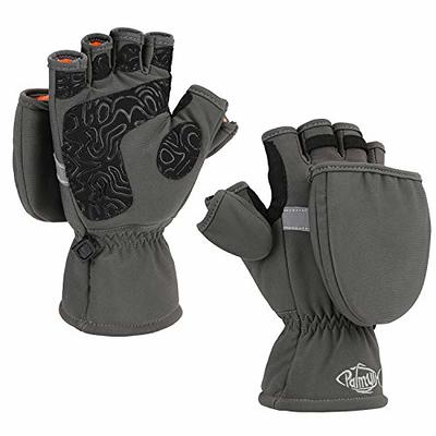 Half Gloves Anti Slip Ice Fishing Gloves for Cycling Gray M