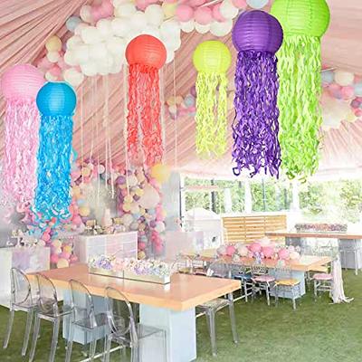Jelly Fish Paper Lanterns, Red Pink Blue Green Yellow Purple Hanging  Lantern for Mermaid Unicorn Theme Classroom Decoration Under The Sea Ocean Birthday  Party Decorations Set of 6 - Yahoo Shopping