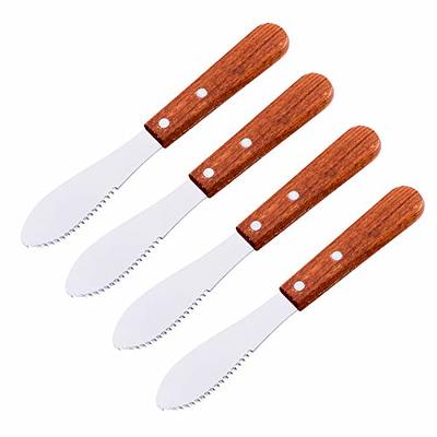 6 Pieces Cheese Knife Spreader Serving Tongs Set Stainless Steel Butter  Cheese Spreader Mini Food Tongs Cheese Knife Spreaders with Handles Metal