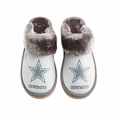 Dallas Cowboys Womens Script Wordmark Fur Cross Slide FOCO