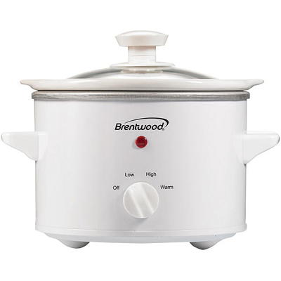  Brentwood SC-130S Slow Cooker Stainless Steel Body, 3