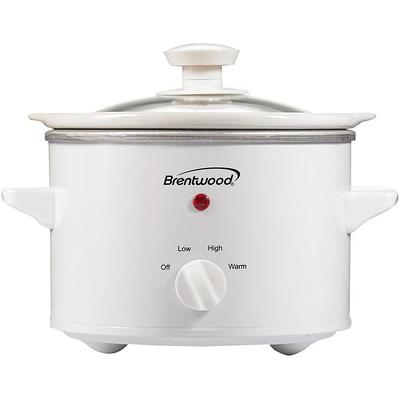 Brentwood SC-130S Slow Cooker Stainless Steel Body, 3-Quart