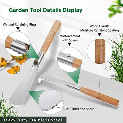 30-Piece Stainless Steel Heavy-Duty Gardening Tools with Floral Print, Garden Tools Set