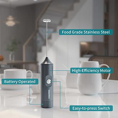 Handheld Milk Frother, USB Charging Flat Bottom Design Electric