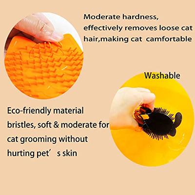 2 Pack Corner Brush for Cats, Self Groomer Grooming Wall Massage Brush with  Catnip Softer Cat Wall Comb Self Massage Tool for Long & Short Fur Kitten