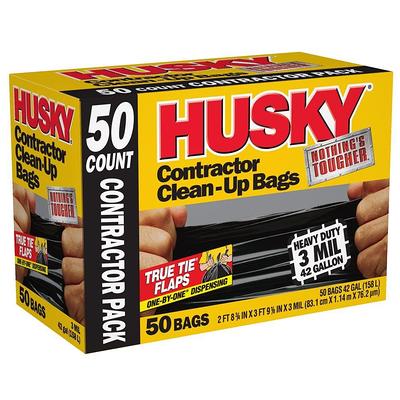 Husky 42 Gal. Heavy-Duty Clean-Up Bags (64-Count), Black - Yahoo Shopping