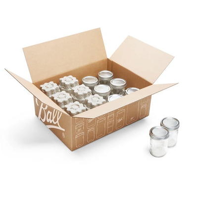 Ball Mason Jars qt. ( 32 oz ) Wide Mouth Bands and Dome Lids 12 / Box