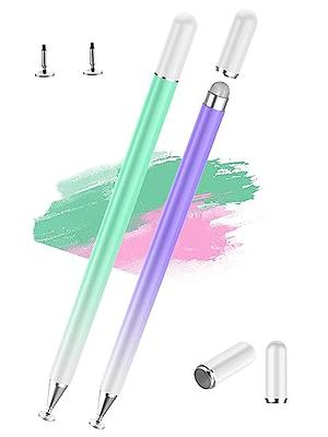Capacitive Stylus Pen (4 Pack), Universal Stylist Pens 2 in 1 Precision  Series Fine Point Disc Touch Screen for iPhone/iPad/Android/Tablet and All